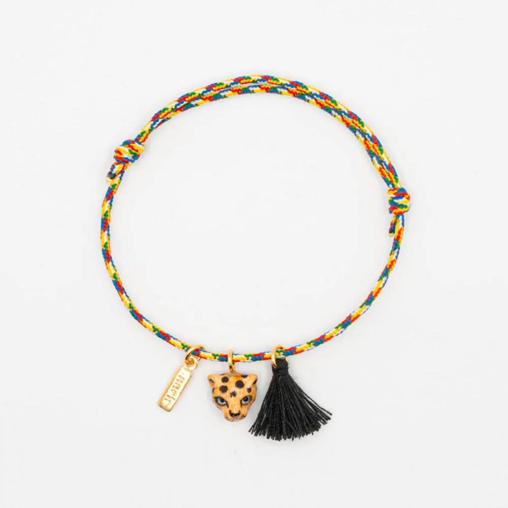 Bracciale Leopardo nappa