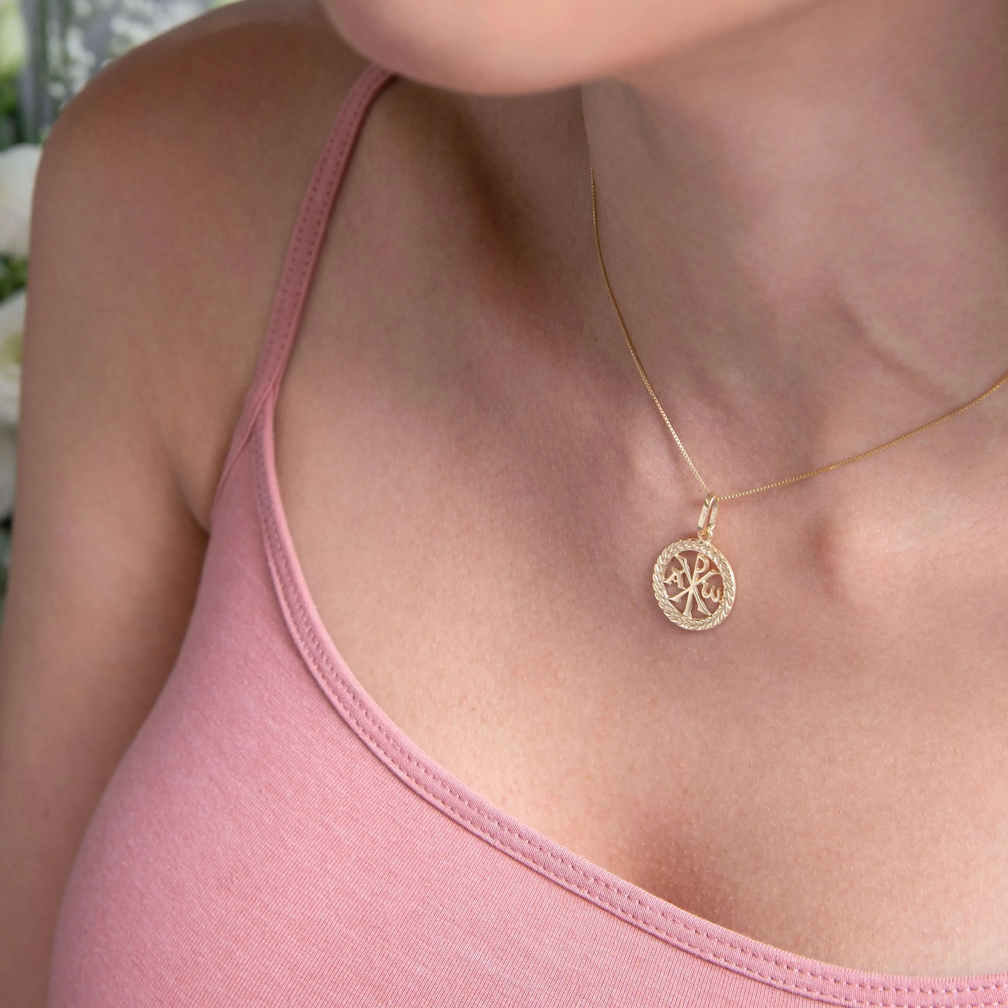 CHI RHO PENDANT - GOLD