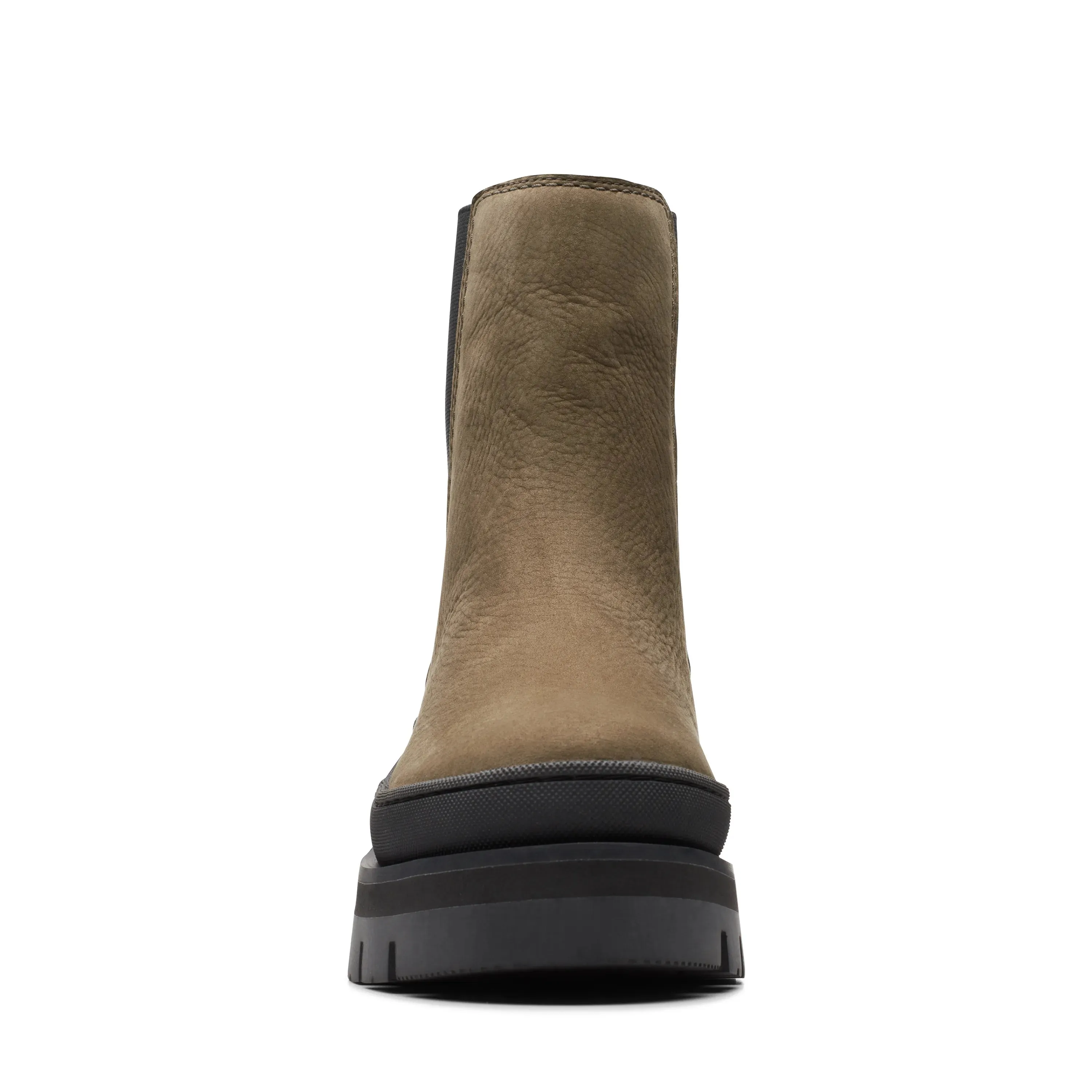 CLARKS | BOTAS CHELSEA MUJER | ORIANNA2 TOP DARK OLIVE NUBUCK | VERDEh