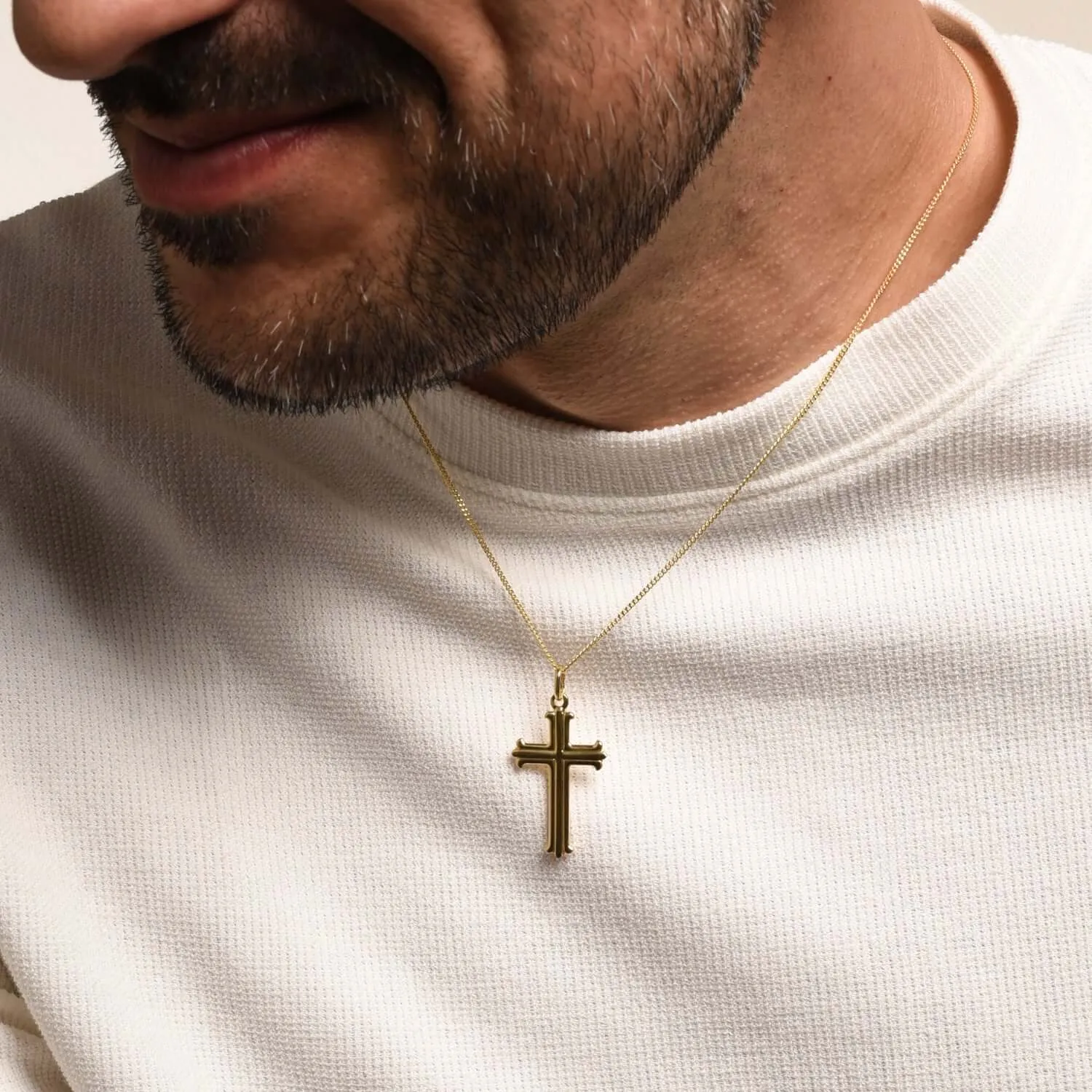 CROSS PENDANT - VERMEIL SILVER