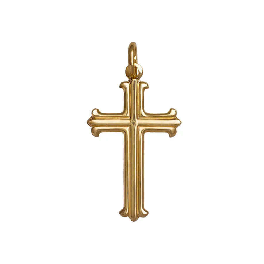 CROSS PENDANT - VERMEIL SILVER