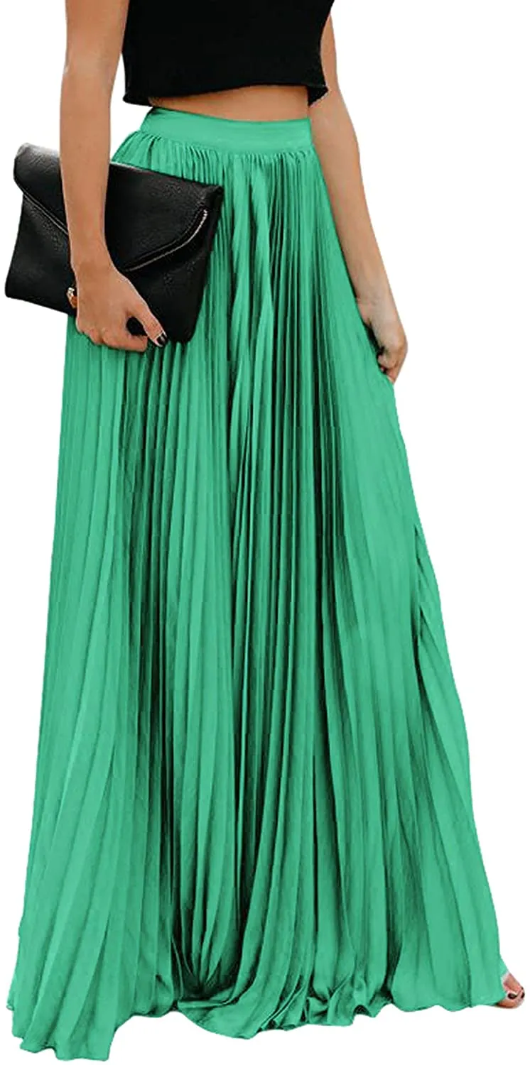 Electric Green Maxi Skirt