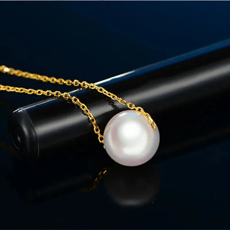 For New Ball Chain Pearl Women Simulated Minimalist Pendant Cheap Collares Cute Clavicle Fashion Necklace