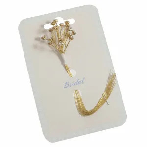 Gold Diamante Branch - 4mm (Pack of 6)