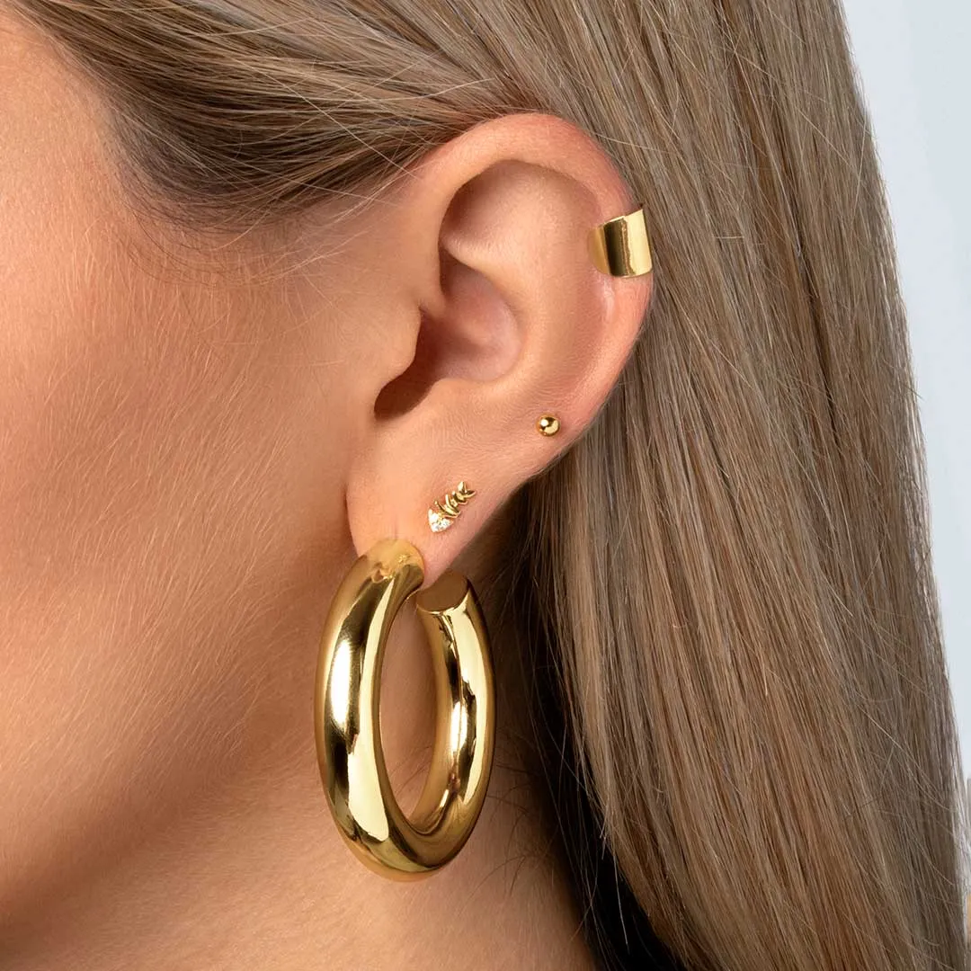 Hera Ear Cuff Gold Single Earring