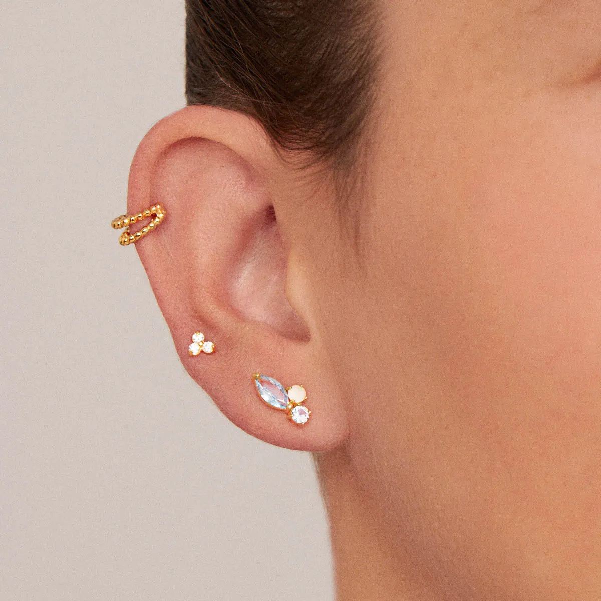 Hope & Dream Topaz Gold Earrings