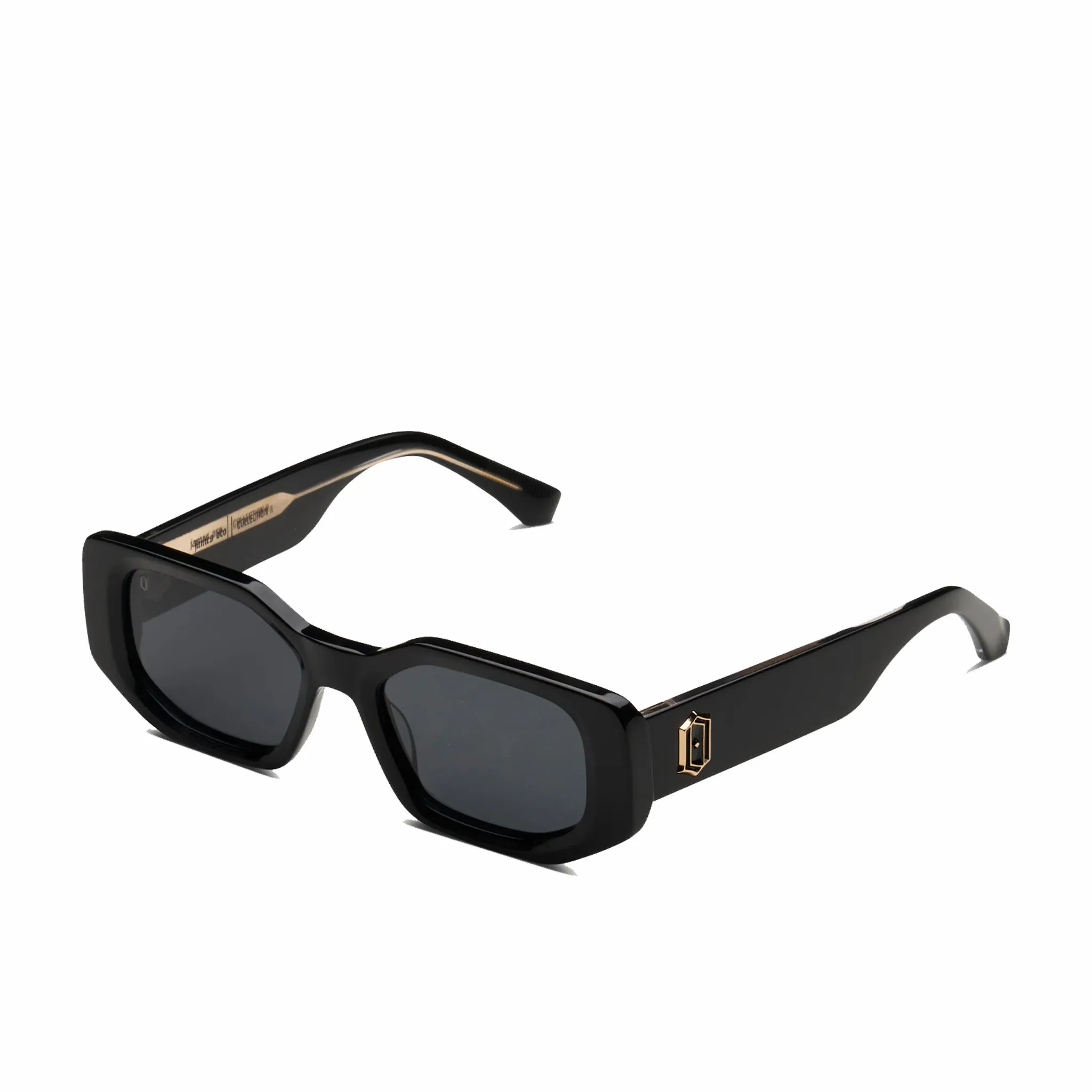 James Oro Black Amour Sunglasses (Black)