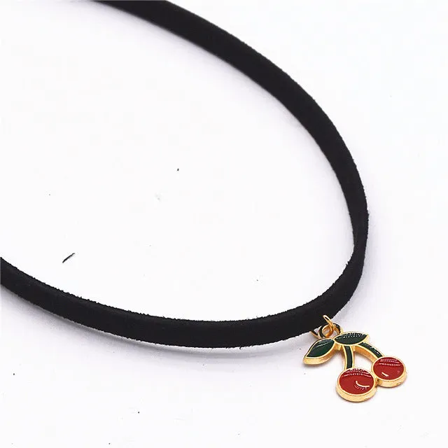 Leather Necklace Torques Pure Black Velvet Ribbon Maxi Statement Chokers Necklace For Women Collares Fashion Jewelry Colar 2016