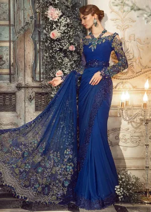 Mbroidered Wedding 2023 by Maria B | Cobalt Blue BD-2704