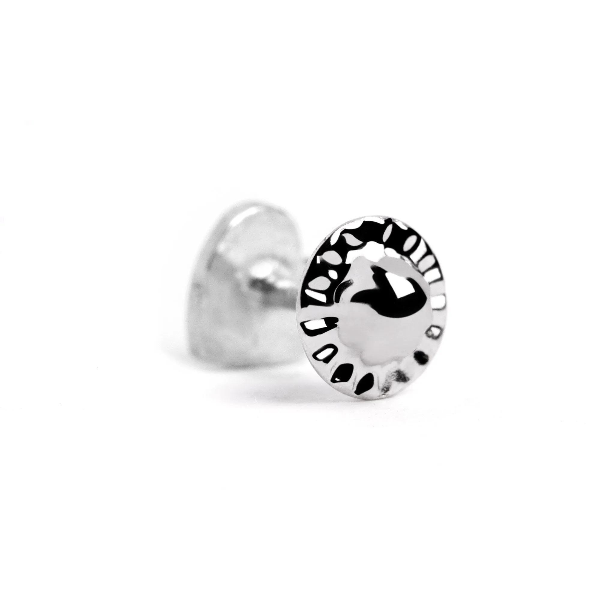 Mini Heart Silver Stud Earring