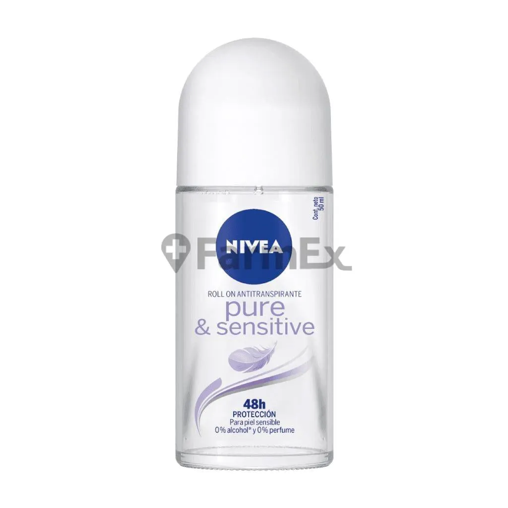 Nivea Roll On "Pure & Sensitive" 48H x 50 mL