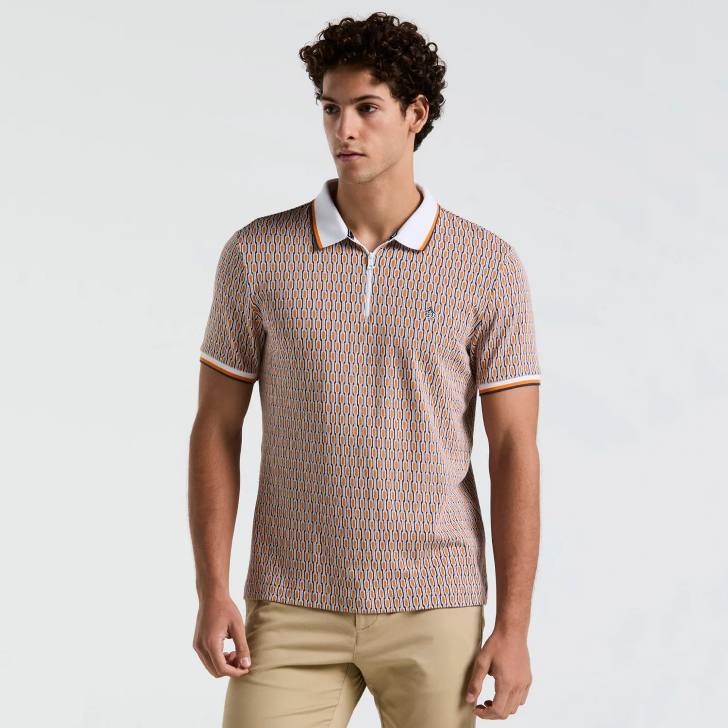 Polo Con Jacquard Tipped Geo